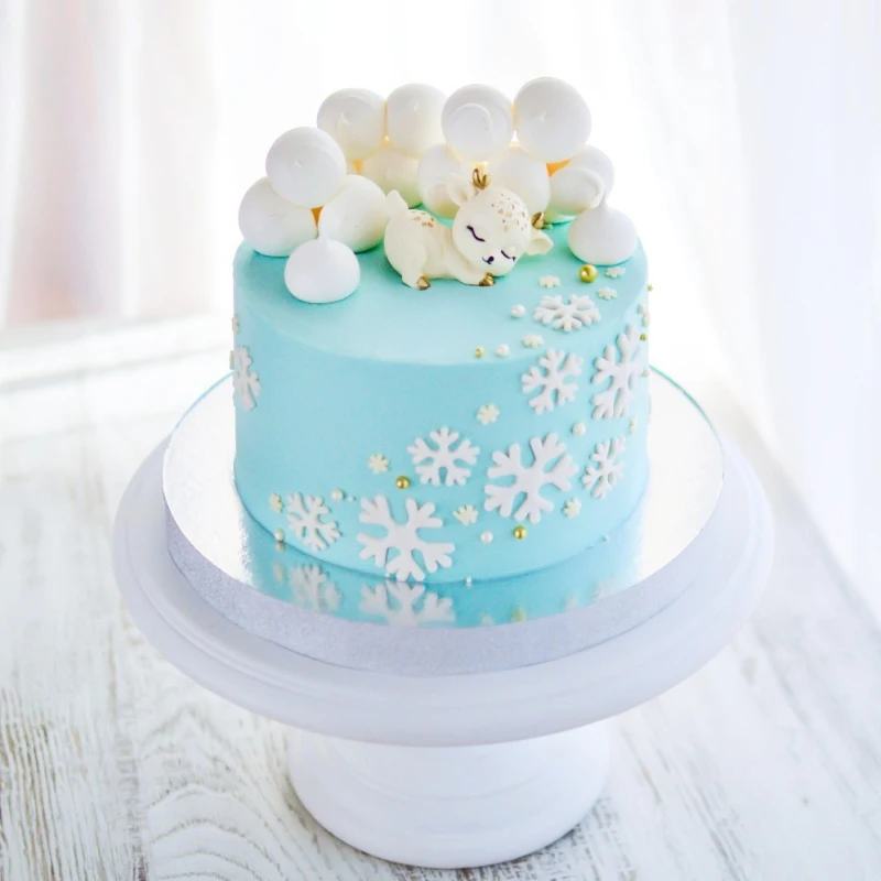 Силиконовая форма в форме спящего оленя милый питомец торт шоколадный 3D