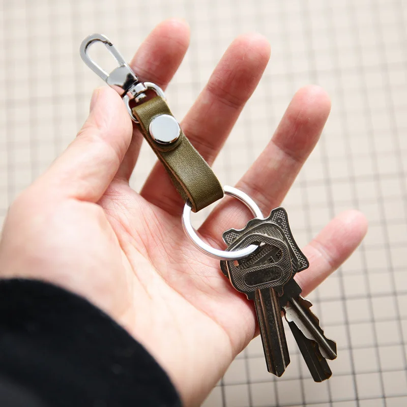 

SIKU men's genuine leather key chain cow leather key ring small key holder