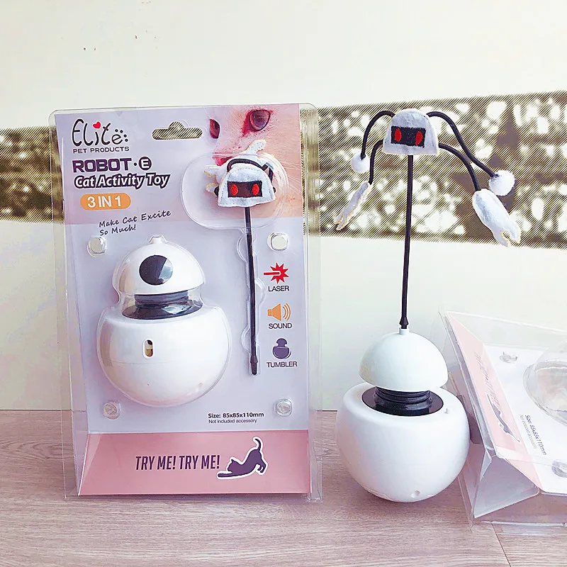 

Новая игрушка для домашних животных, электрическая игрушка для кошек, робот, Интерактивная игрушка, забавная палка для кошек, вращение на 360 ...