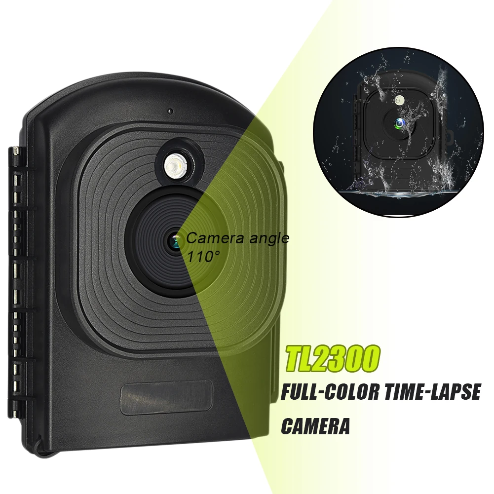 

Outdoor Time Lapse Camera LED Low Light Digital Timelapse Cameras Full Color 1080P HD Video Recorder Timer Camera Waterproof