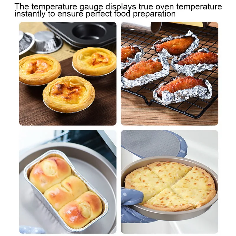 

Hot Stainless Steel Oven Cooker Thermometer Temperature Gauge Mini Thermometer Grill Temperature Gauge for Home Kitchen Food