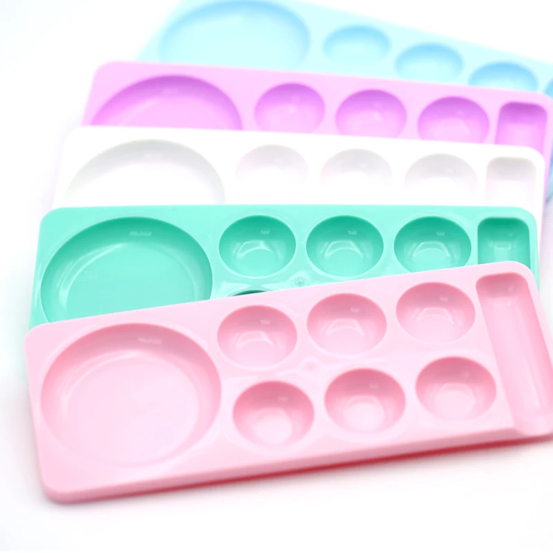 Пластиковые инструменты для ногтей посуда многоцелевая цветовая палитра