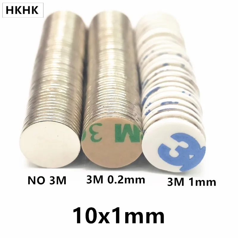 10x1 Neodymium Magnet 10mm x 1mm N42 NdFeB Round Super Powerful Strong Permanent Magnetic imanes Disc 10x1