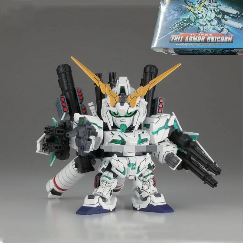 Фигурки японского аниме Gundam SD BB Полная броня единорог RX O Destory модель фигурки
