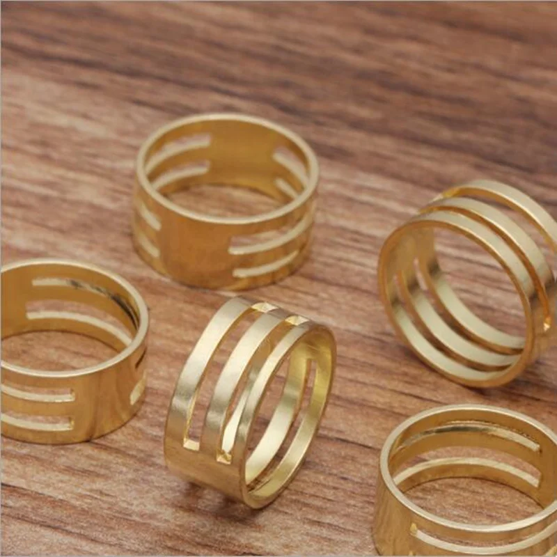 5pcs Brass Jump Ring Opener Closing Tool Finger Copper Ring DIY Jewelry Making Finding Tools for DIY jewelry