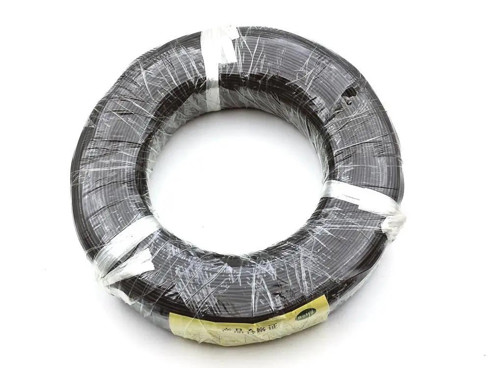 1 Катушка 305 м 3кВ DC 28AWG/26AWG/24AWG/22AWG/20AWG/18AWG Высоковольтная силиконовая линия черный
