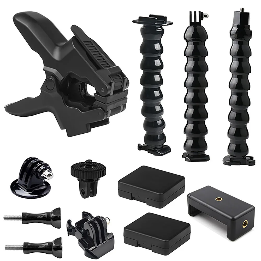 

for Sports Camera Phone Strong Clip 8-Section Snake Arm Hose Universal Mobile Phone Holder Desktop Outdoor Accessories