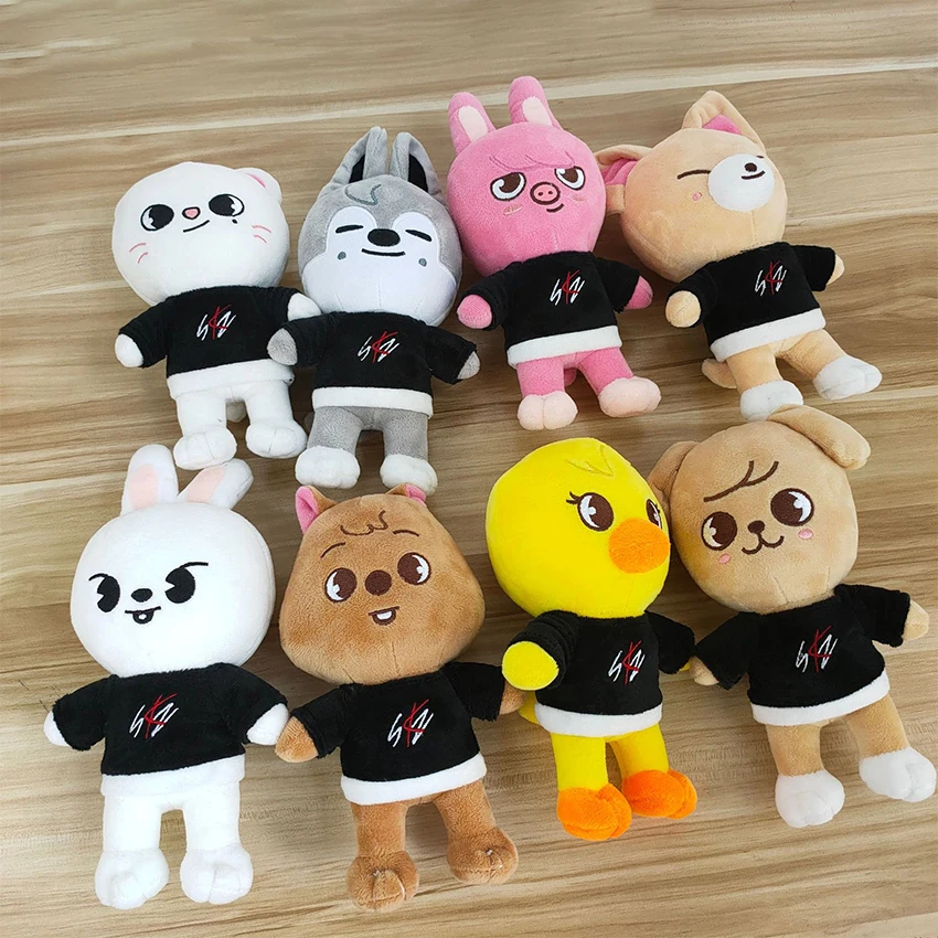 

Skzoo Plush Toys 20cm Cartoon Stray Kids Stuffed Animal Plushies Doll Bbokari Leebit Wolf Chan Puppym Kids Adults Fans Gift