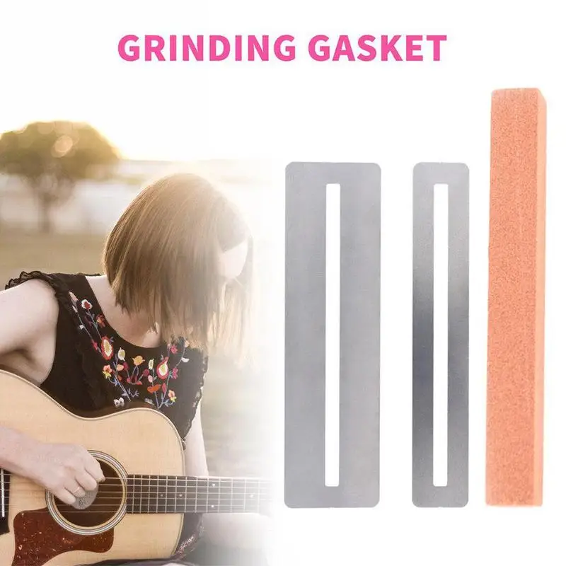 1 Набор полировального камня для гитары + прокладка ладов широкий инструмент 2