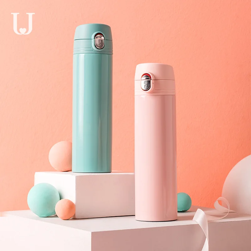 

Youpin Jordan&Judy 380ML Solid Color Thermos Cup Portable Stainless Steel Vacuum Bottle Lock Emperature and Cold Outdoor Cup