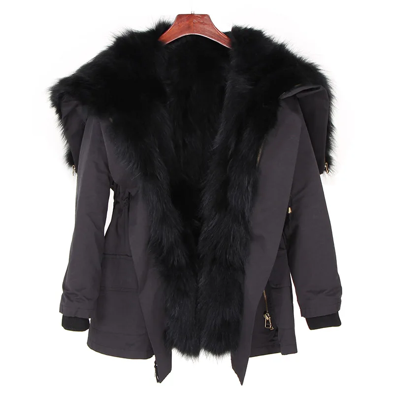 Женское пальто из натурального кроличьего меха куртка бомбер с капюшоном енота