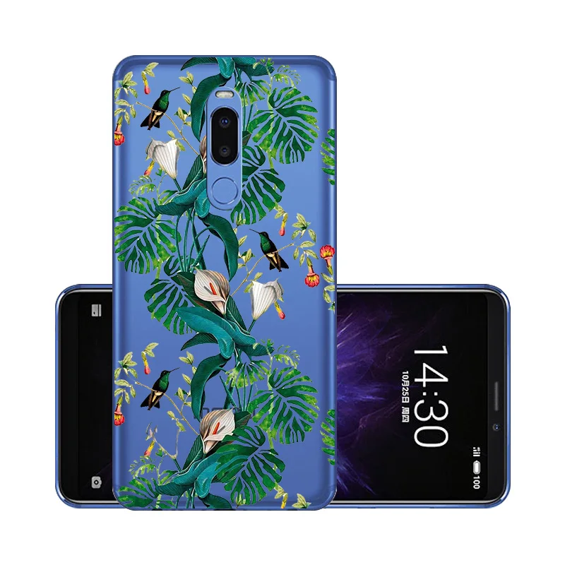 Для Meizu Note 8 чехол Note8 крышки Чехлы из мягкого ТПУ для M8 Примечание M8Note M с цветочным