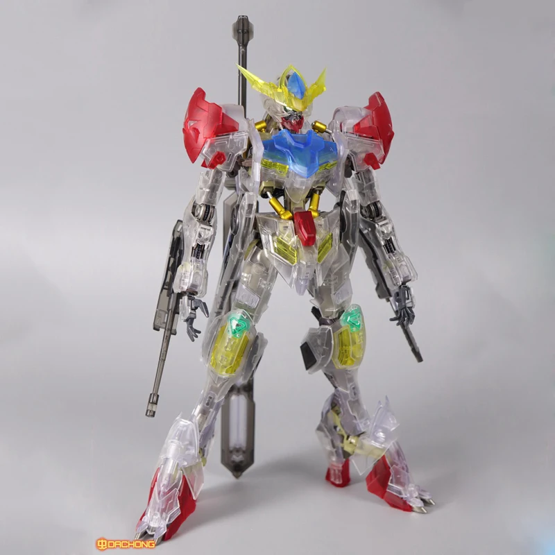 Alloy MG 1/100 ASW-G-08 Gundam Barbatos HIRM Full Color Transparent Outer Armor Assembly Model Action Toy Figures | Игрушки и хобби