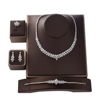 jewelry sets hadiyana vintage dignified wedding party bridal necklace earrings ring and bracelet set cn1191 conjunto de joyas
