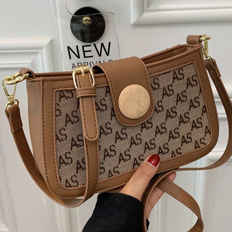 Роскошная портативная Европейская и американская сумка для подмышек однотонная