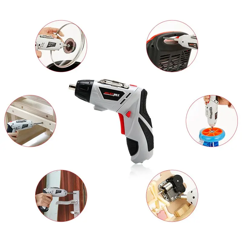 

4.8V Mini Electric Screwdriver LED Light Cordless Drill Wireless Dremel With 15 Bits Lithium Battery Rechargeable Home Tools