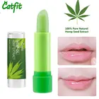 Экстракт семян конопли CatFit, температурный обесцвечиваемый бальзам для губ, увлажняющий бальзам для губ, стойкая антитрещинная помада, питающий Уход за губами