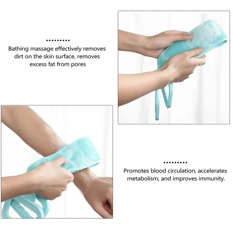

Long Bath Towel Shower Towel Back Body Exfoliating Belt for Bathroom Home