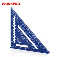 workpro 7 inch rafter square professional triangle carpenter square die cast aluminum alloy for woodworking and carpentry