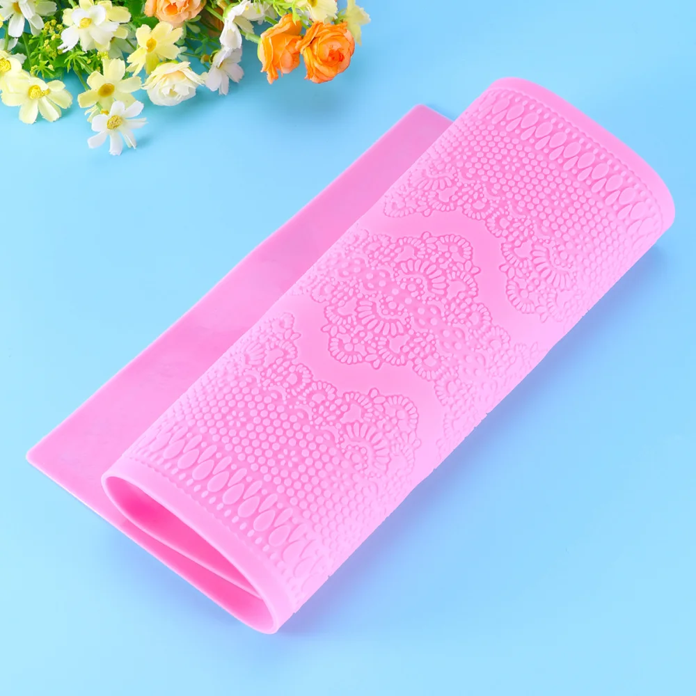 Форма для торта силиконовая тиснение коврик текстурированная кружевная