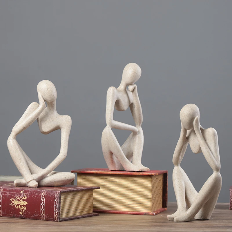 Современные абстрактные фигурки украшения для дома гостиной офиса декоративные