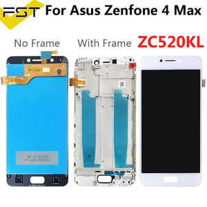ЖК-дисплей и дигитайзер сенсорного экрана в сборе с рамкой, черныйбелый, 5,2 дюйма, для Asus Zenfone 4 Max ZC520KL X00HD