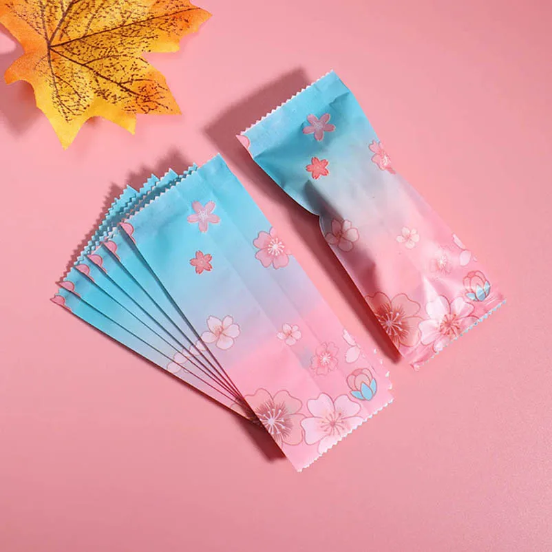 100 шт./лот упаковка для сахара цветные пластиковые пакеты вечерние