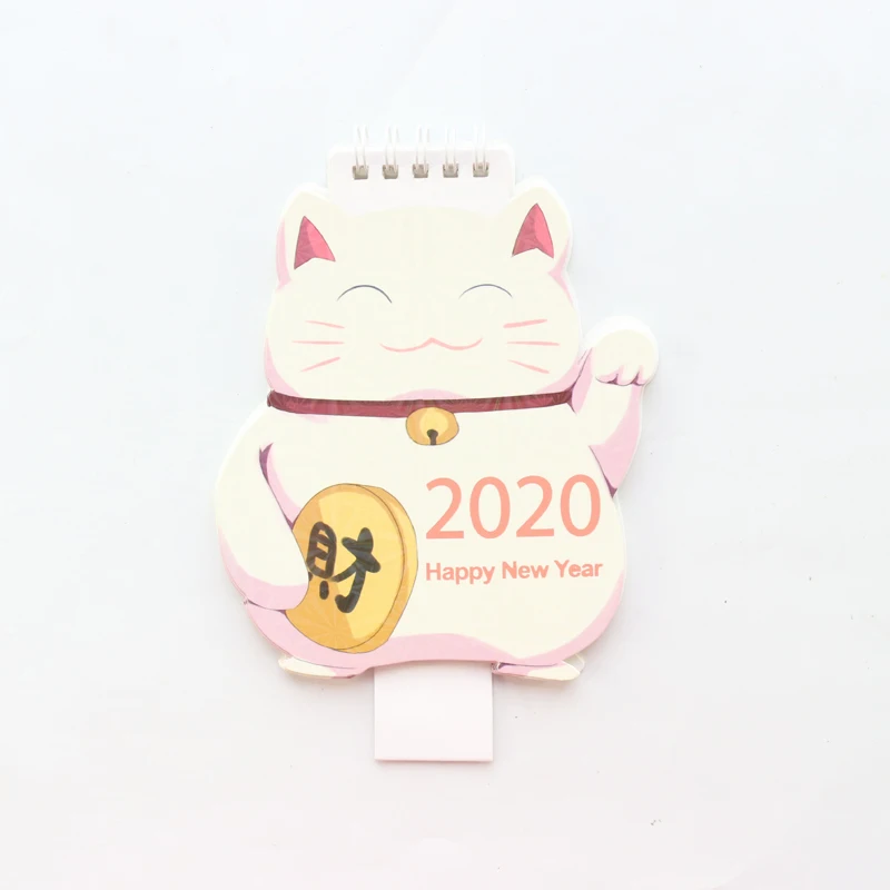 Domikee милый Настольный календарь на год kawaii в форме единорога, школьный настольный календарь, планировщик, канцелярские принадлежности - Цвет: Шоколад