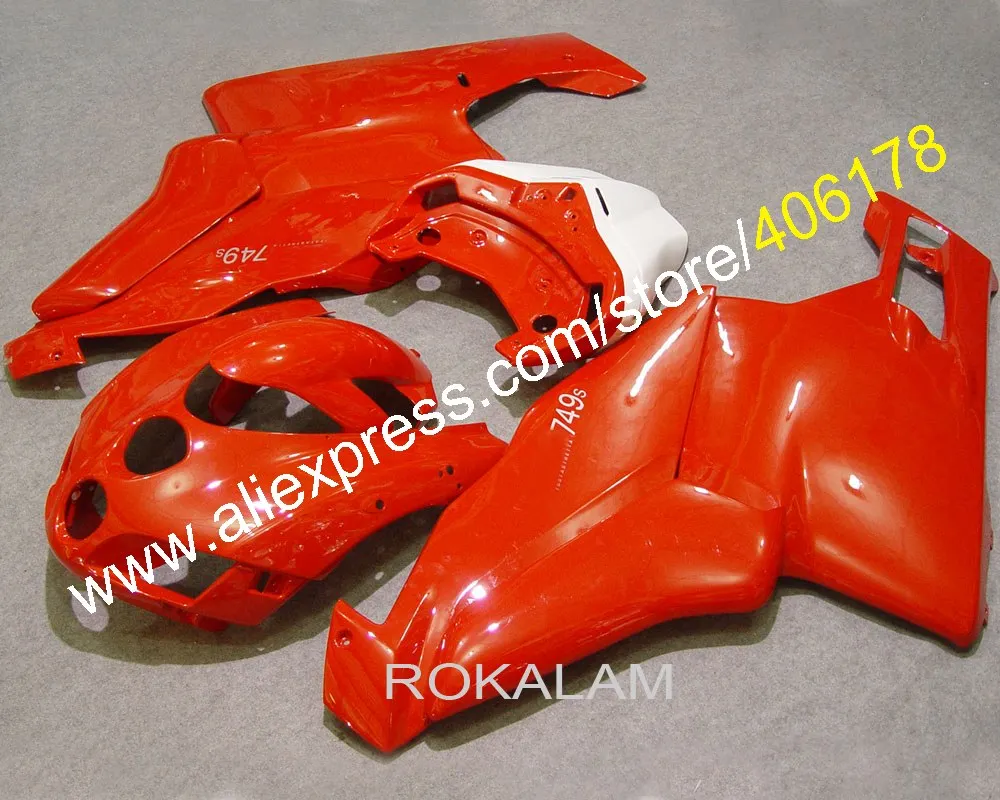 Новейший обтекатель для Ducati 749 999 05 06 749/999 2005 2006 Красный Белый комплект обтекателей