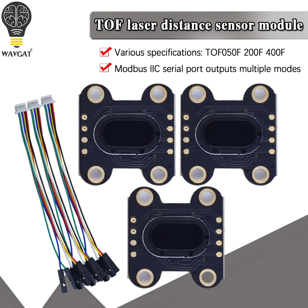 Лазерный дальномер (ToF) VL6180 VL53L0 VL53L1 встроенный алгоритм MCU TOF050F TOF200F TOF400F 50 см/2 м/4 м