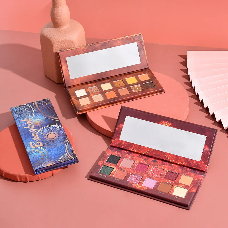 Палитра цветных теней для век с блестками палитра макияж пигментная матовая век|