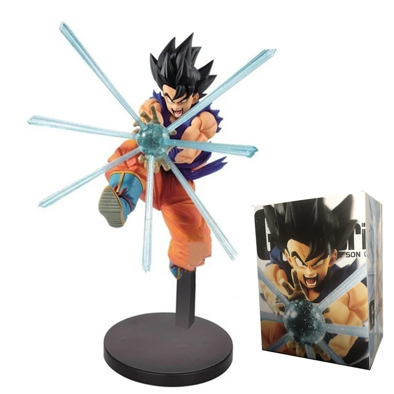 16 см Новинка Dragon Ball Z черные волосы Гоку ПВХ фигурка GxMateria специальные эффекты