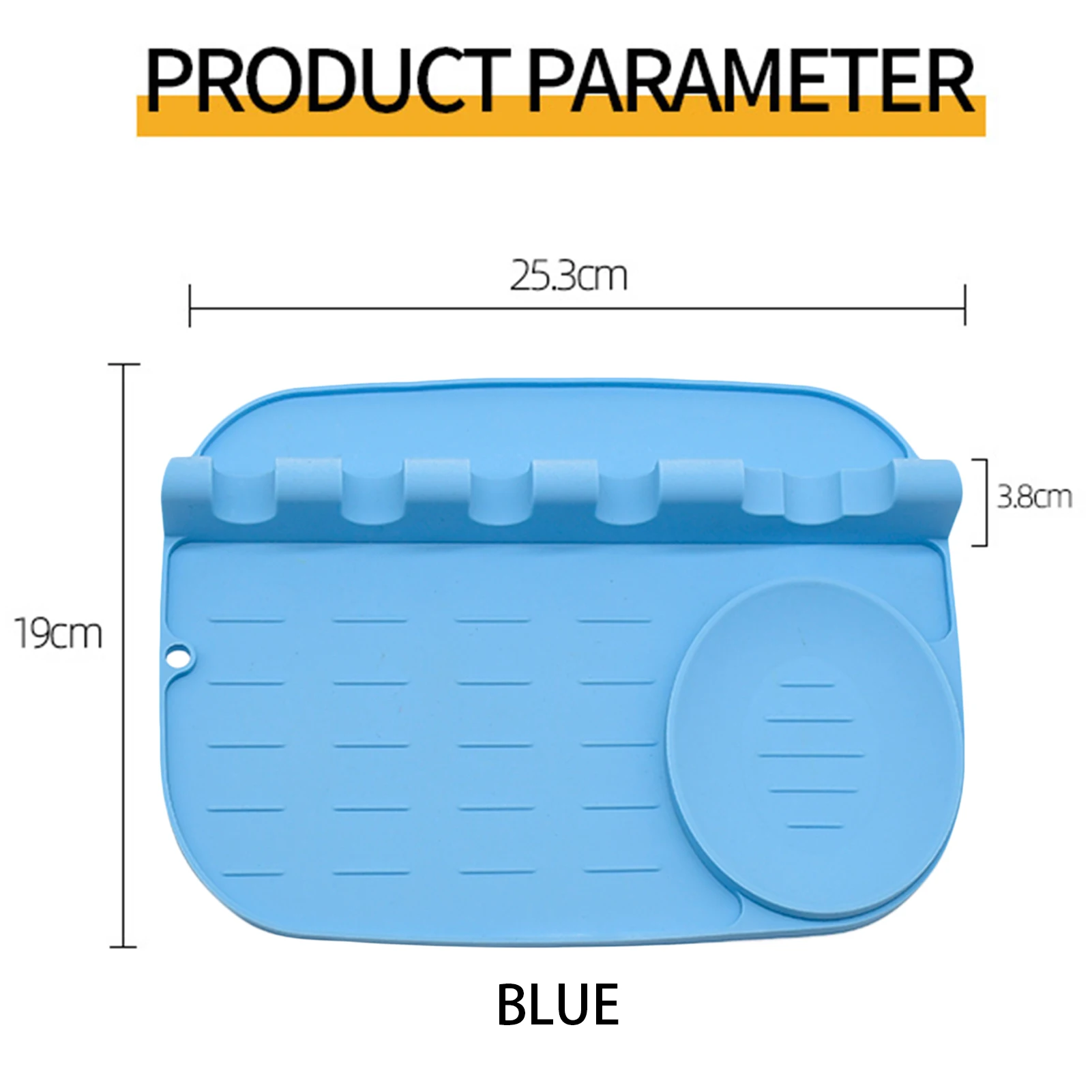 

Silicone Spoon Holder Safe Hanging Hole Spatula Mat Spatula Mat Kitchen Storage Rack Plastic Lid Holder Spoon Holder