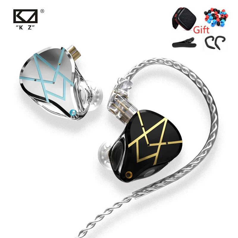 Металлические наушники KZ ASX 20BA сбалансированные арматурные спортивные вкладыши