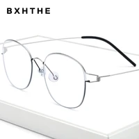 denmark korea titanium alloy glasses frame men luxury brand prescription eyeglasses women myopia optical frame screwless eyewear