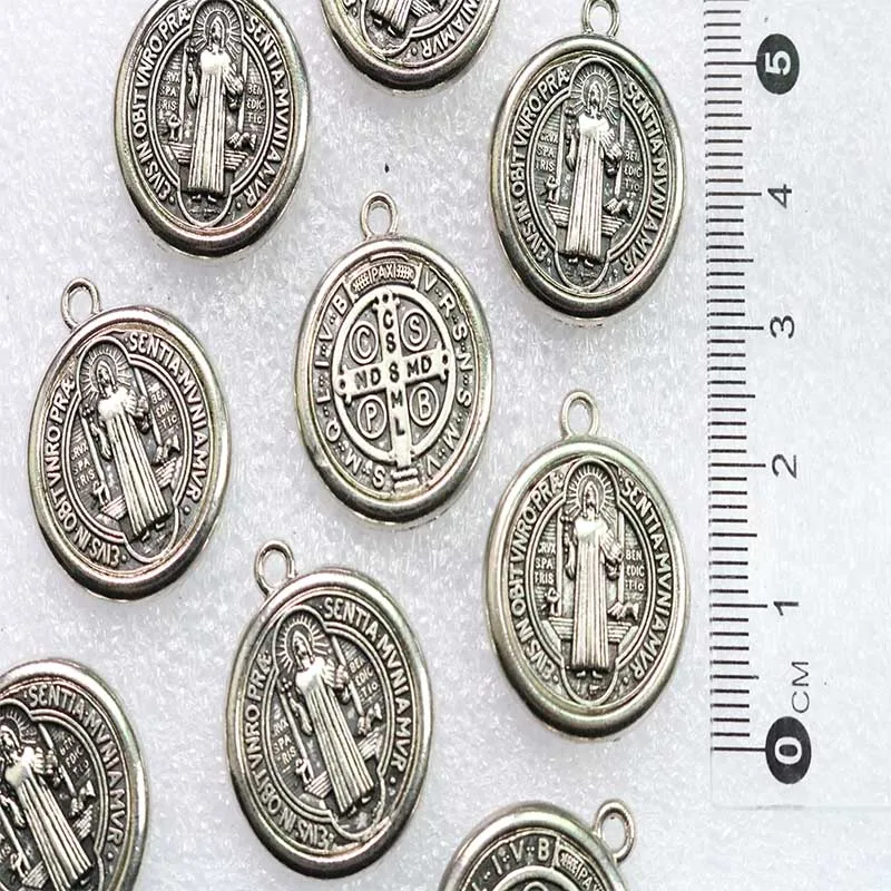 Религиозная медаль подвеска Креста Святого Бенедикта нурсии амулет|Шармы| |