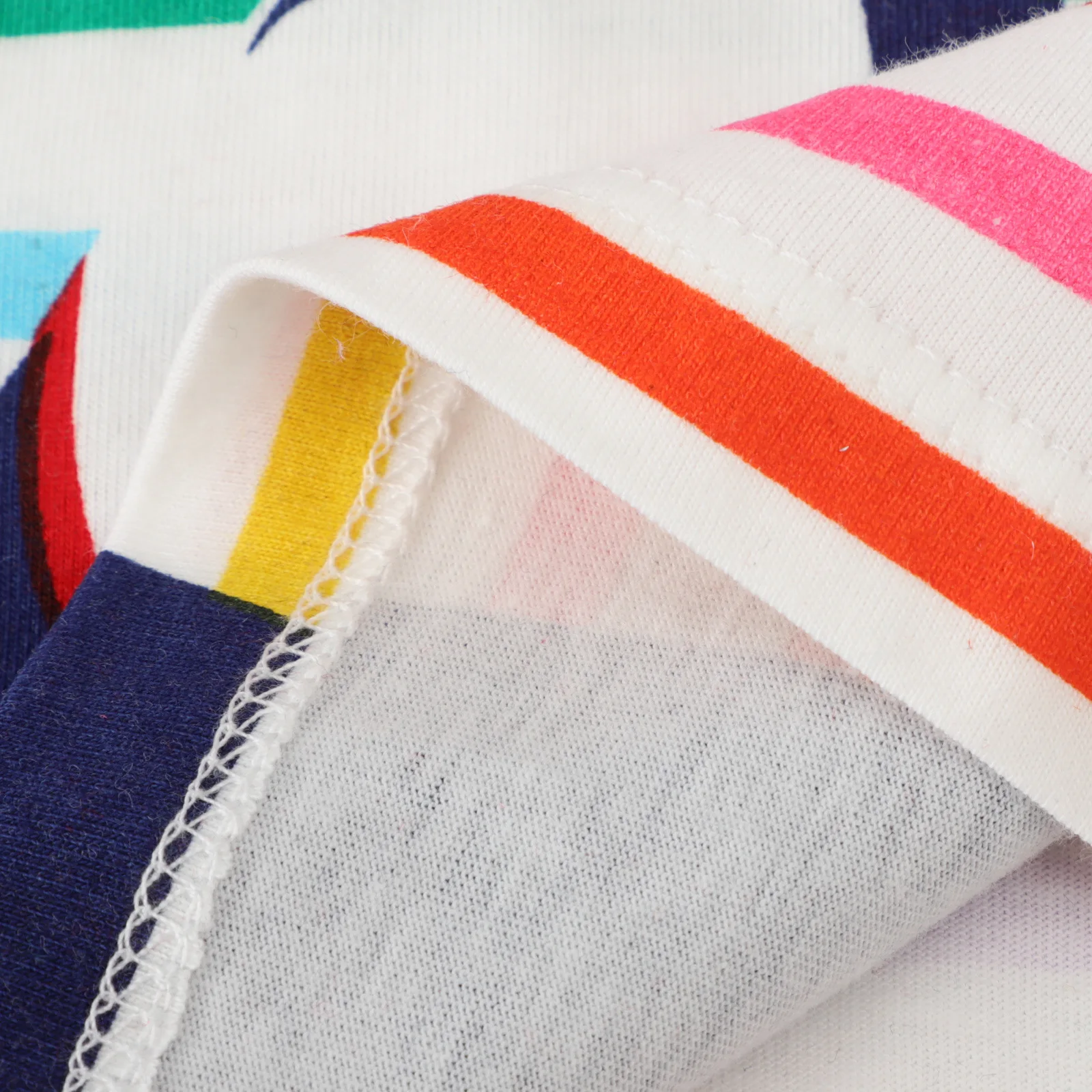 

Summer New Children's Clothes Baby Casual Clothing Flamingo Cartoon Color Stripe Boys Girls Short Sleeves Children's T Shirt