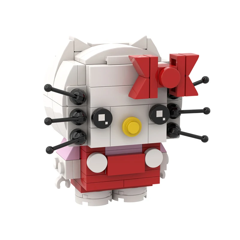 Новое поступление DIY MOC милые Мультяшные пластиковые строительные игрушки белый Ки Кот аукциона фигурки brickheadz для детей игрушки подарки
