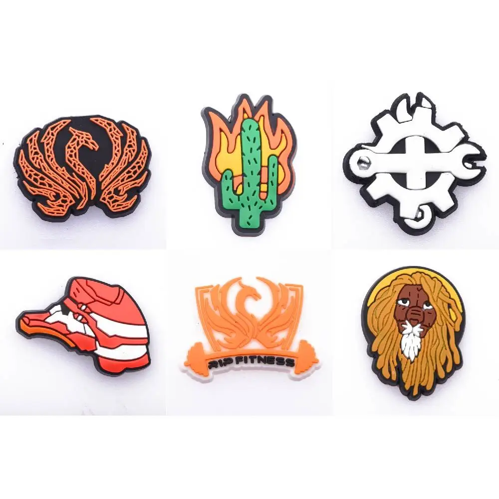 Hot Sale 1 Pcs PVC Croc Shoe Chamrs Cartoon Shoes Decorations BLM Sandals Accessories Sheep Kid's Birthday Gift