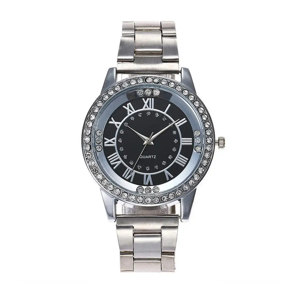 Классические роскошные женские часы Geneva стразы модные со стразами | Наручные