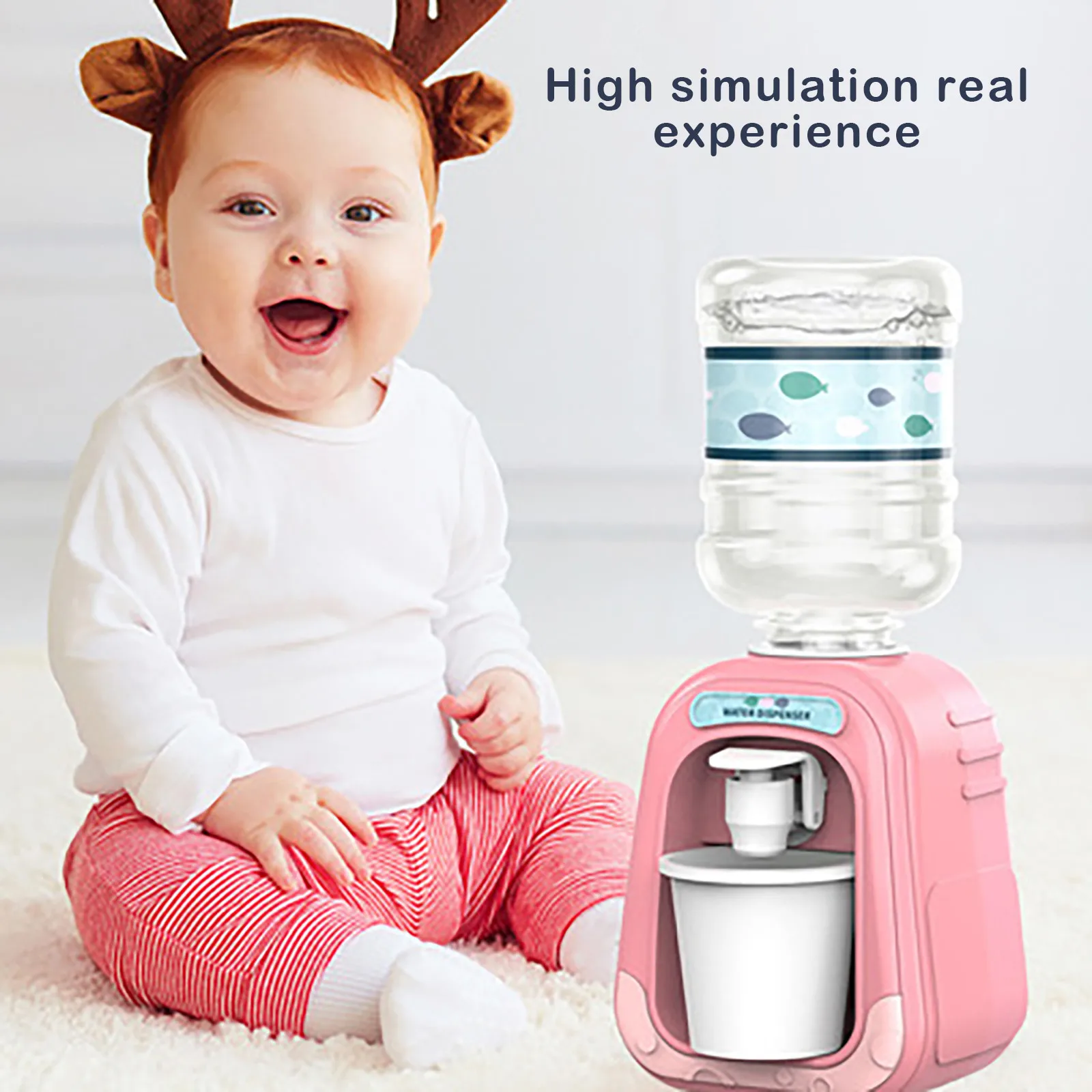 Мини-дозатор для питьевой воды детские розовые фонтаны Обучающие игрушки