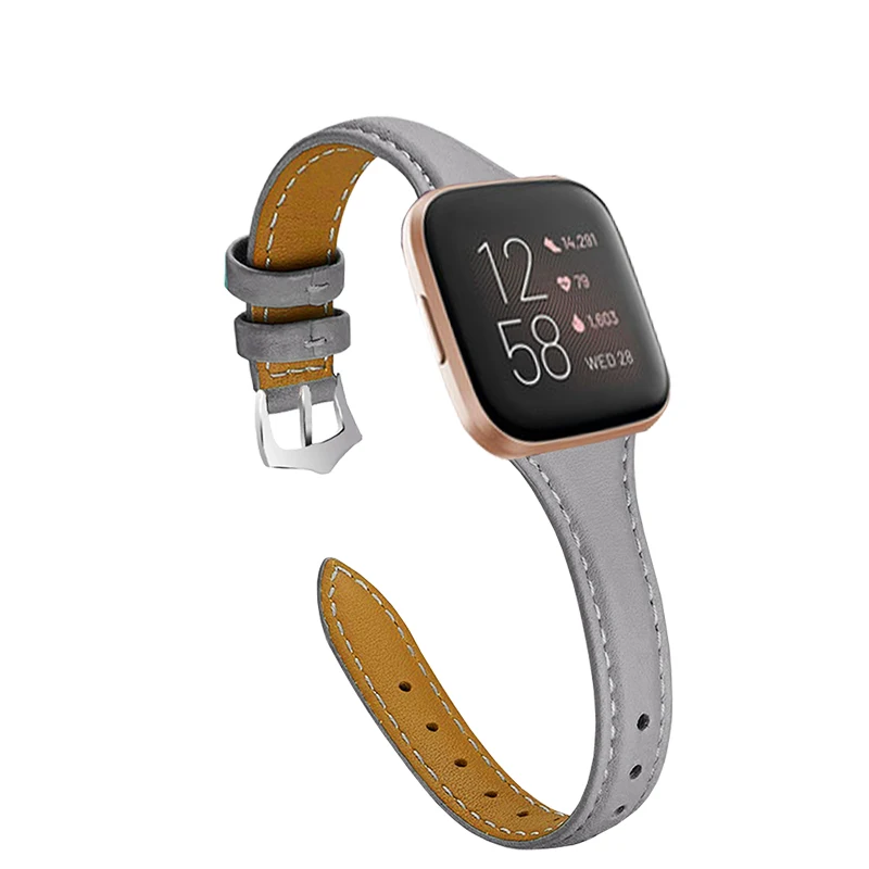 Для Fitbit Versa Smart Watch кожаный ремешок 22 мм для часы 2 Lite универсальный | Электроника