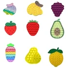 Игрушка-антистресс Pop It, радужная шахматная доска, Поппер пузырьков, сенсорные игрушки-антистресс для родителей и детей, Интерактивная игрушка для времени