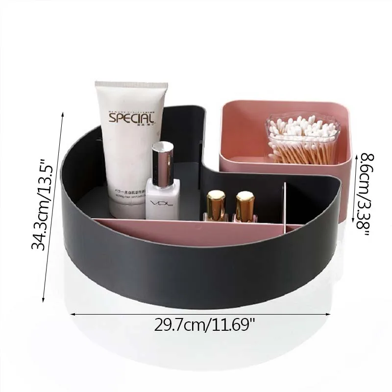 

Geometric Makeup Organizer Bathroom Organizer Wall Shelf Storage Containers Household Items Multifunctional Combination Rack