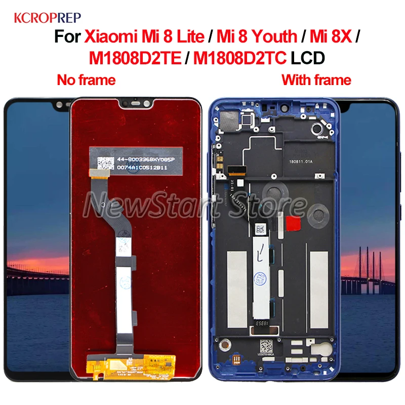 Для Xiaomi Mi 8 Lite Youth 8X ЖК дисплей сенсорный экран дигитайзер сборка для Mi8 M1808D2TE