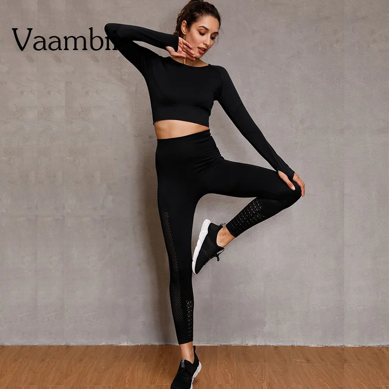 

Tracksuits Women's Tracksuit Sports Women Work Out Clothing Gym Sets 2 Piece Seamless Sport Outfit Leggings For Fitness Woman