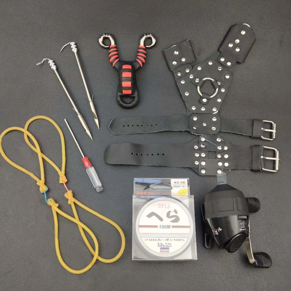 

powerful aluminum alloy rubber bands sling shot camping fishing hunting slingshots Band Catapult Sports Outdoor Hunting