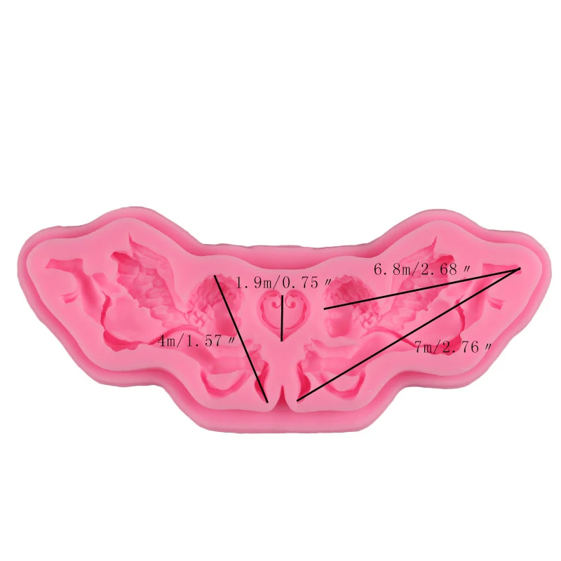 Маленький ангел Купидон форма силиконовая 3D фотообои помадка торт шоколадная