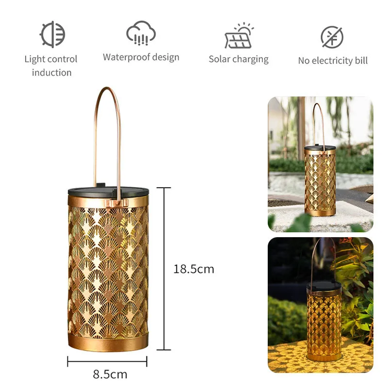 Светодиодный декоративный садовый фонарь на солнечной батарее уличная лампа для