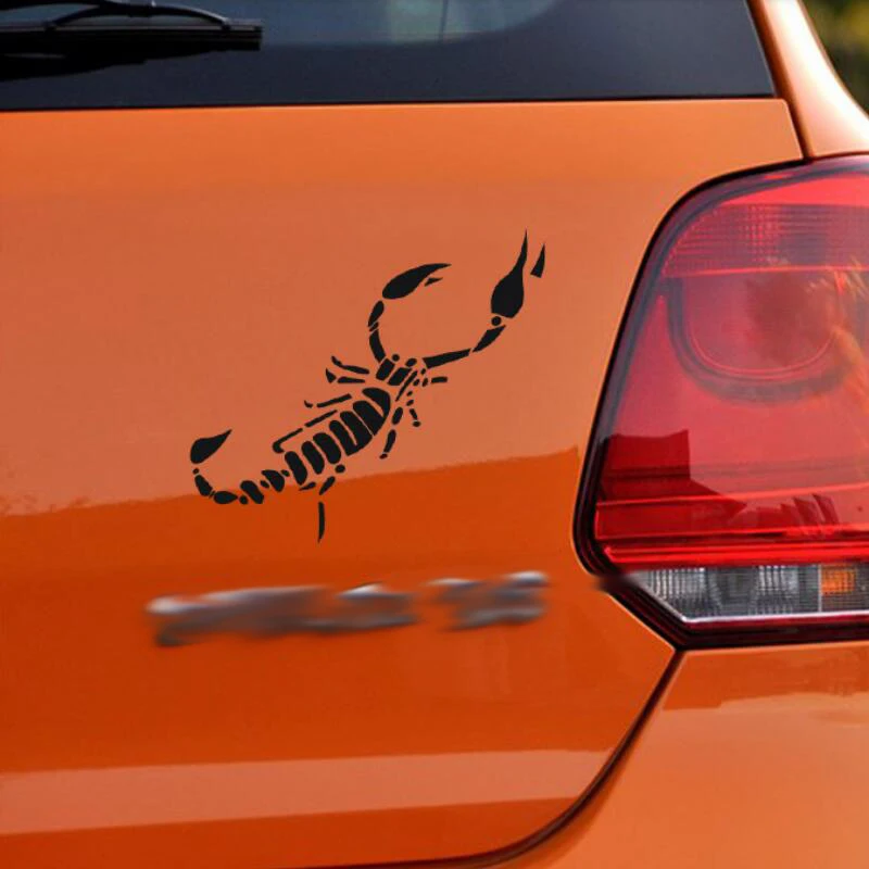 

BROSHOO Car Styling Scorpion Car Sticker Waterproof Decal And Cover Car Scratches Sticker Accessories Black White 13.5*20cm